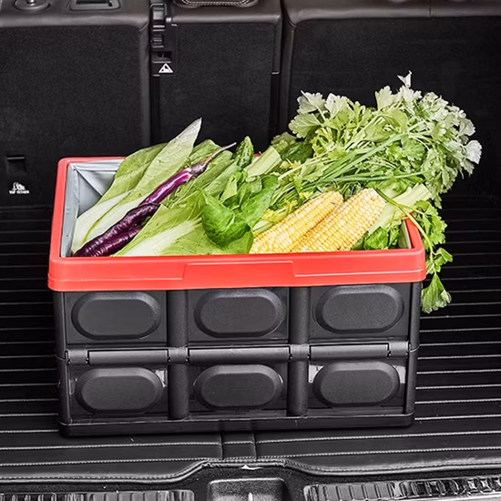 Collapsible Car Trunk Storage Organizer with Lid